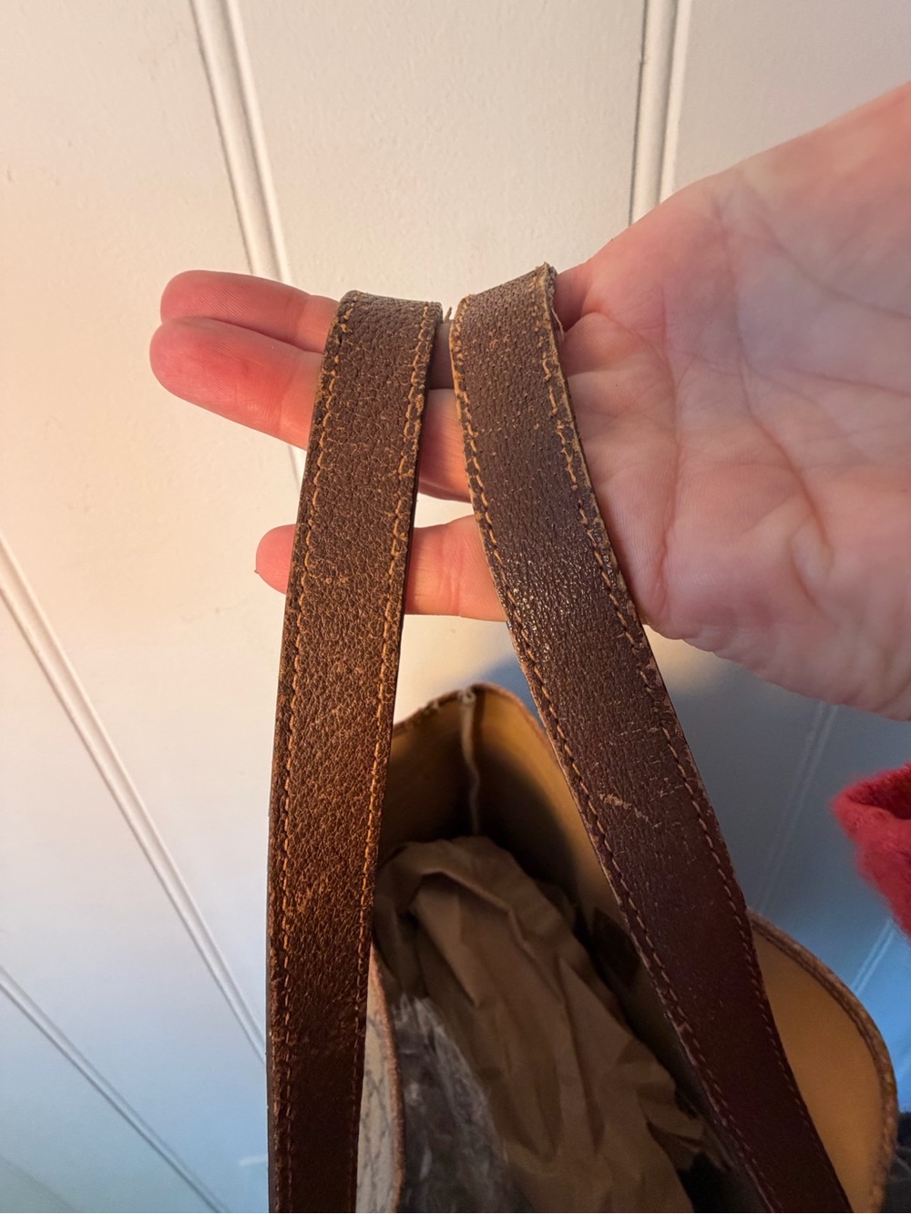 Vintage Gucci GG Supreme Monogram Tote Bag Brown - Picture 8 of 16